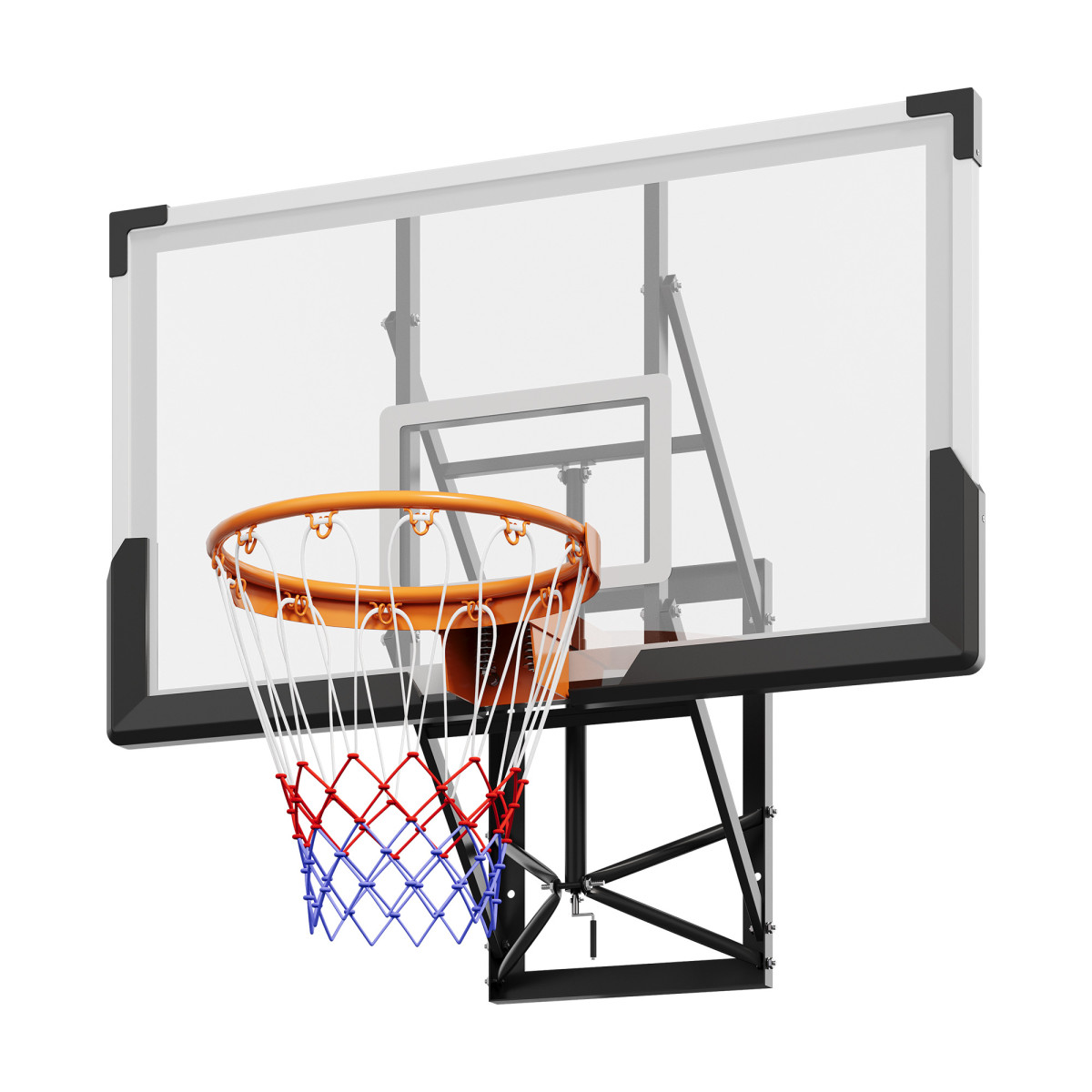 Basketball Hoop - Adjustable Wall-Mounted Basketball Hoop – 52