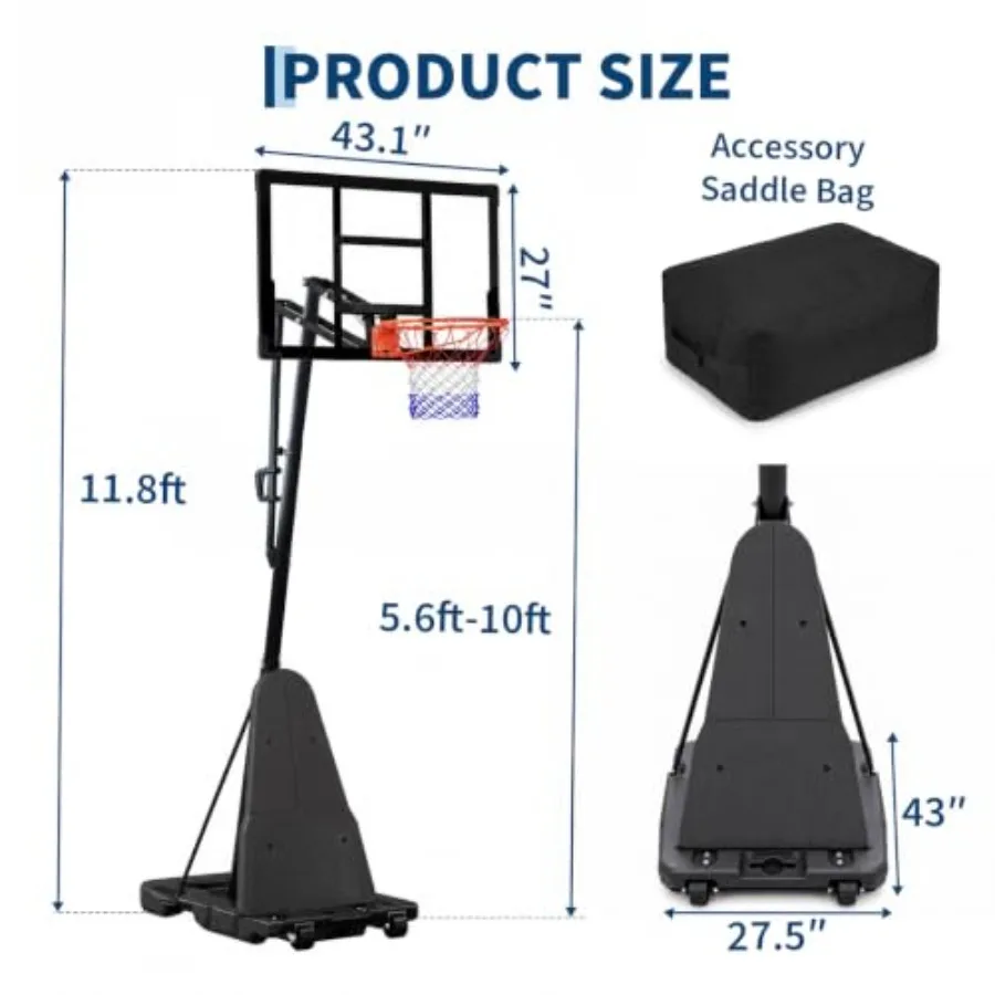 Portable Basketball Hoop Syste - đánh giá và giá Basketball Hoop