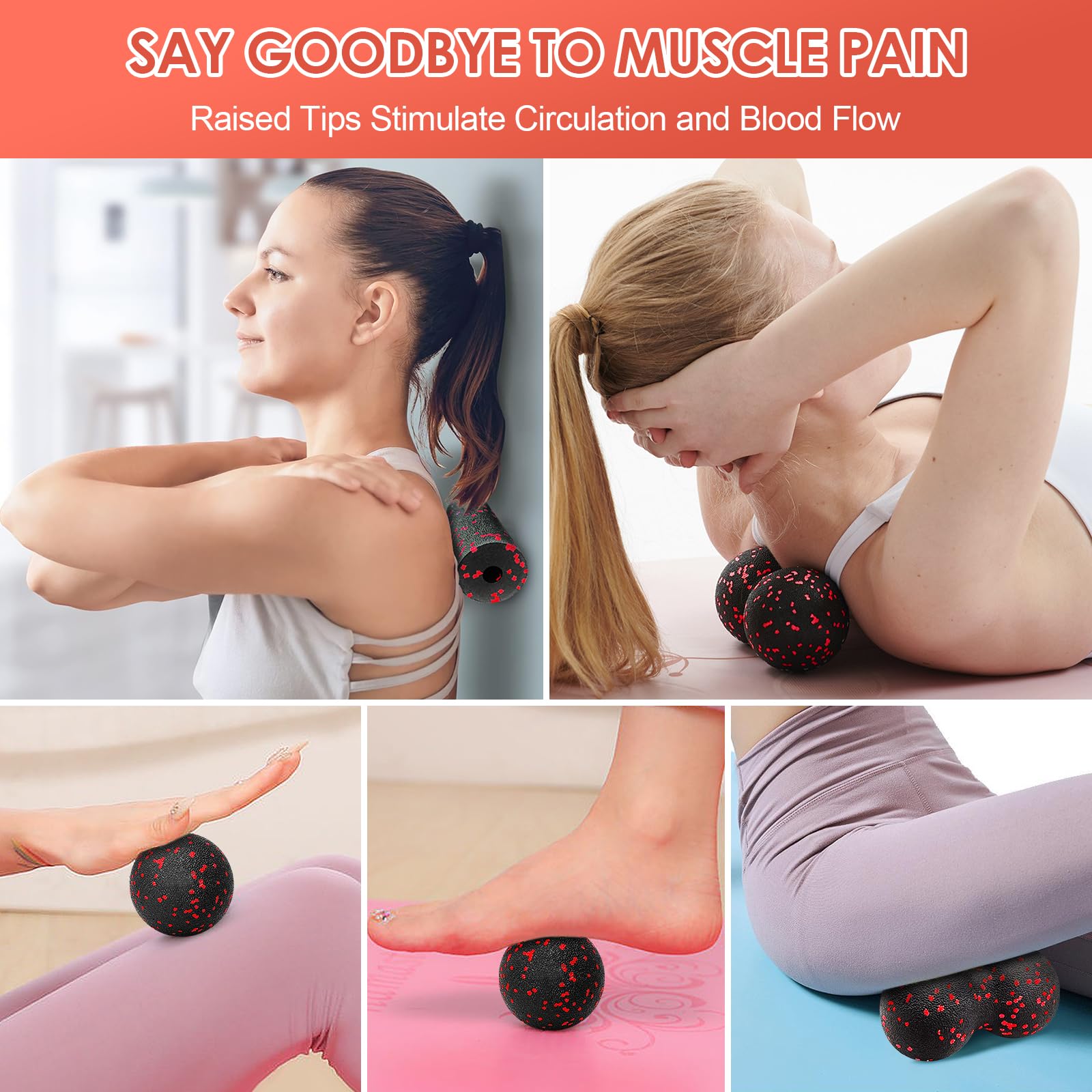 Hollow Yoga Roller Massage Pea - đánh giá và giá Gym Ball