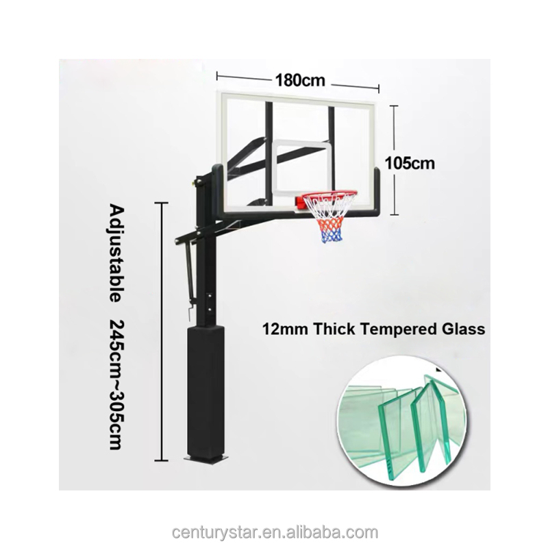 High Quality Tempered Glass Ba - đánh giá và giá Basketball Hoop