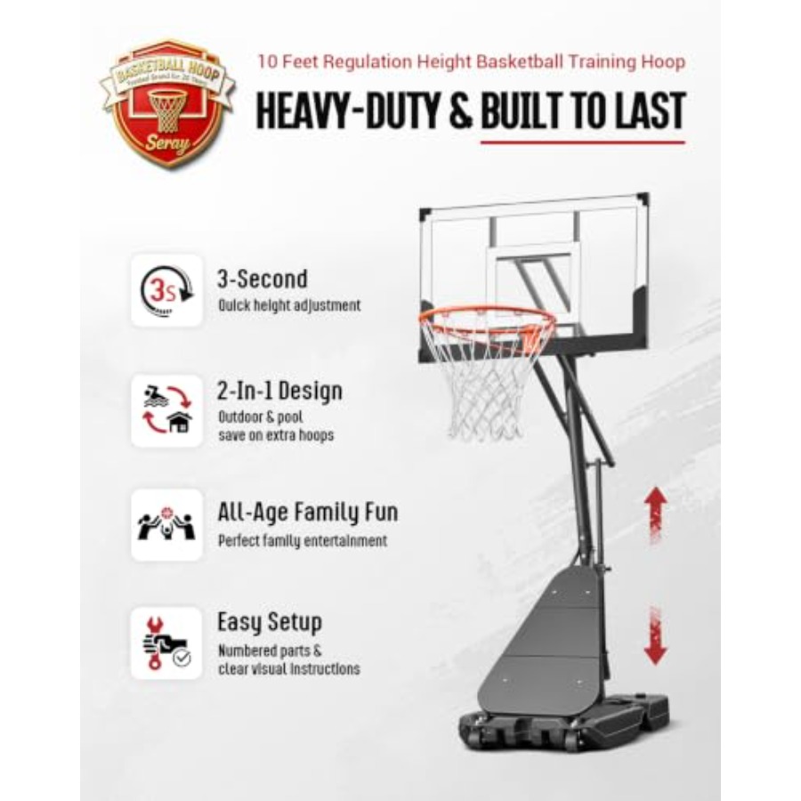 Basketball Hoop for Poolside P - đánh giá và giá Basketball Hoop