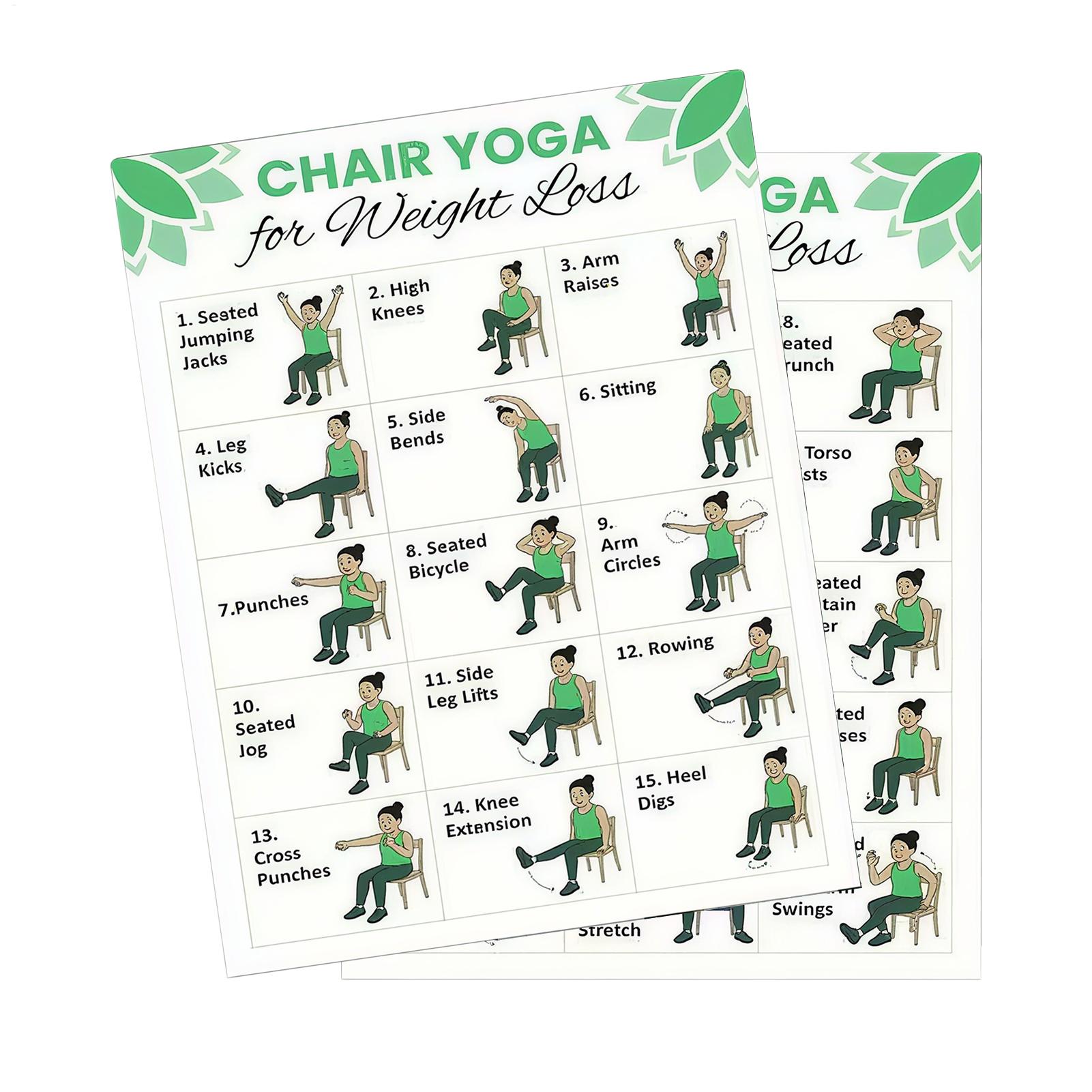 2 PCS Yoga Poster Home Exercis - đánh giá và giá Sports Equipment Poster