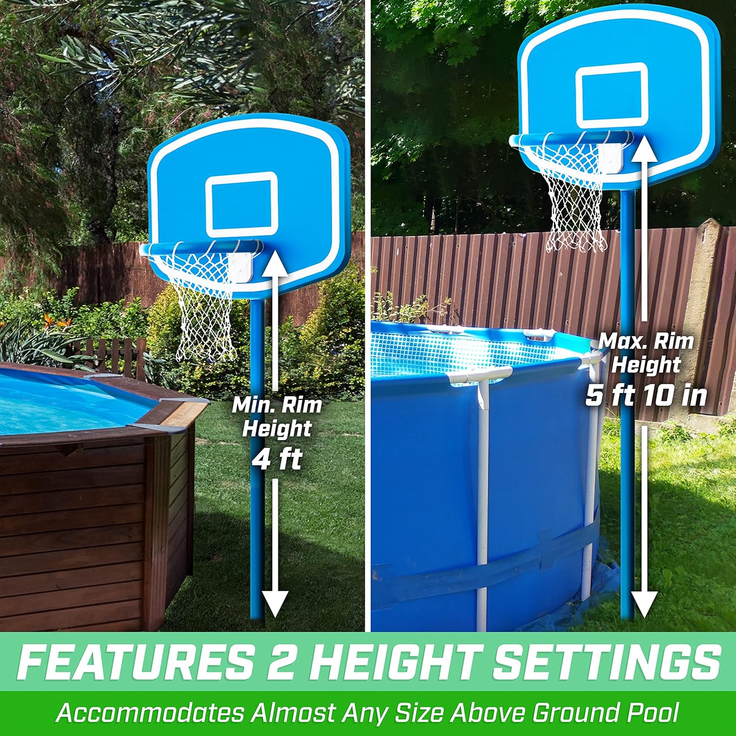 Above Ground Pool Basketball H - đánh giá và giá Basketball Hoop