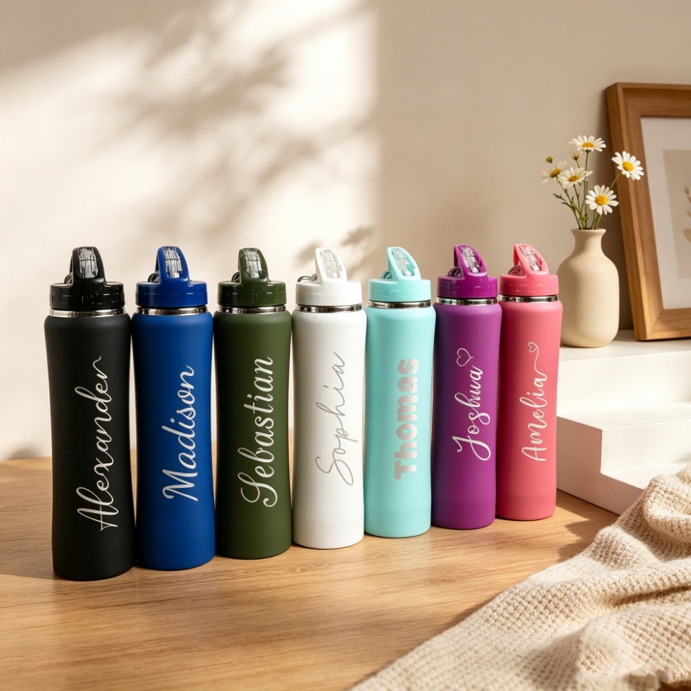 1. Custom Name Soccer Stainles - đánh giá và giá Sports Water Bottle Insulated