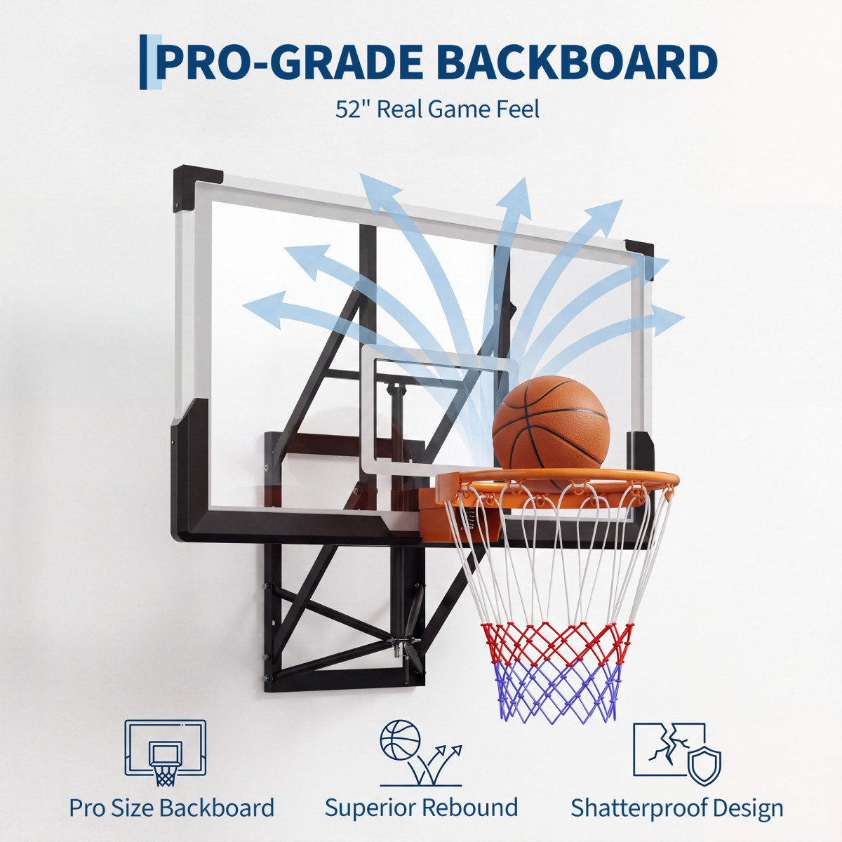 Adjustable Wall-Mounted Basket - đánh giá và giá Basketball Hoop