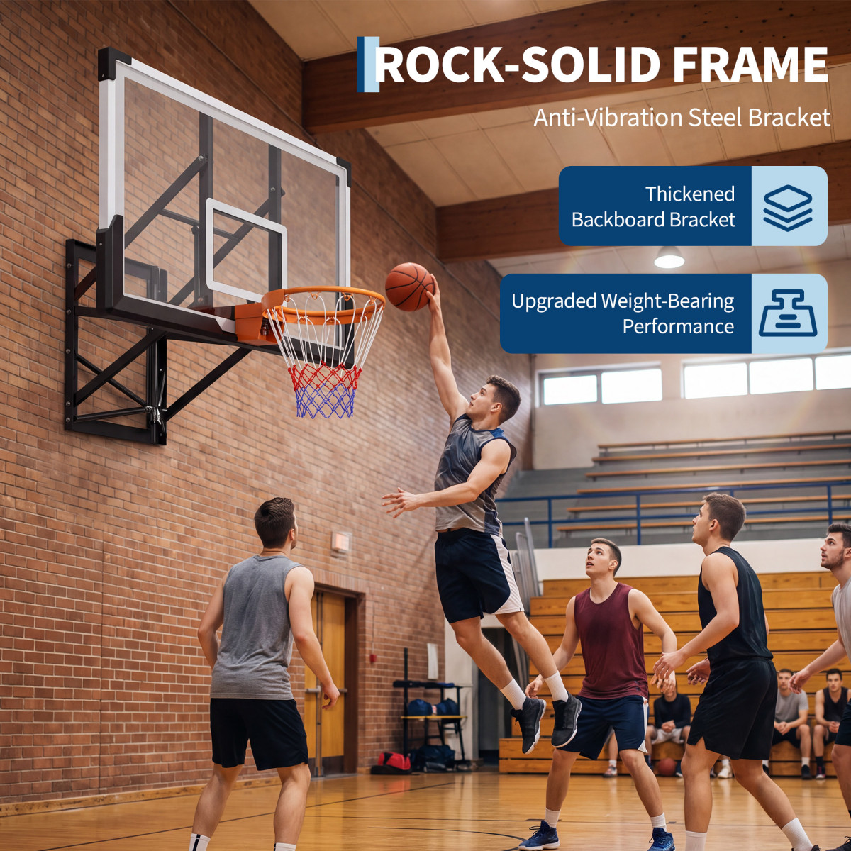 Adjustable Wall-Mounted Basket - đánh giá và giá Basketball Hoop