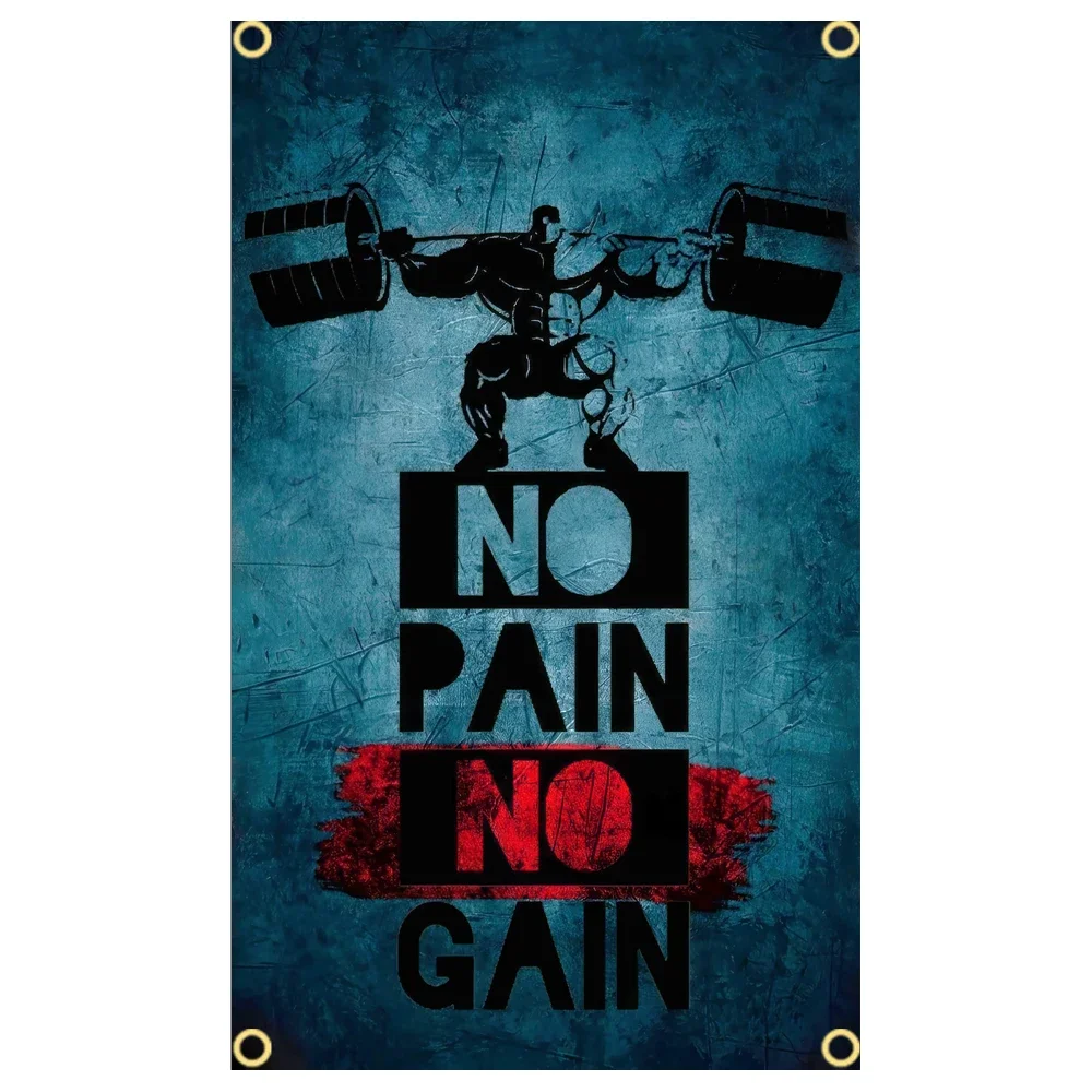 GYM Flag Message Signs Slogan  - đánh giá và giá Sports Equipment Poster